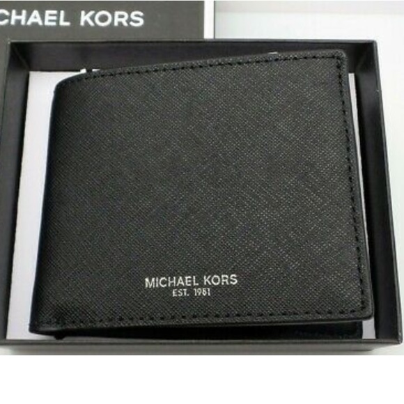 Michael Kors Handbags - Michael Kors Slim Leather Billfold - Black